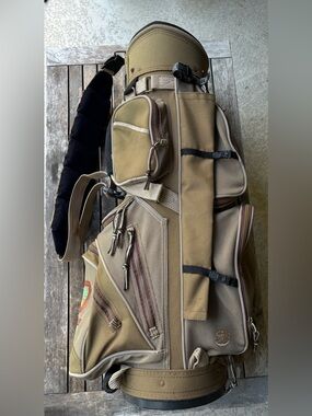 Vintage Hot-Z Olive Green Golf Cart Bag